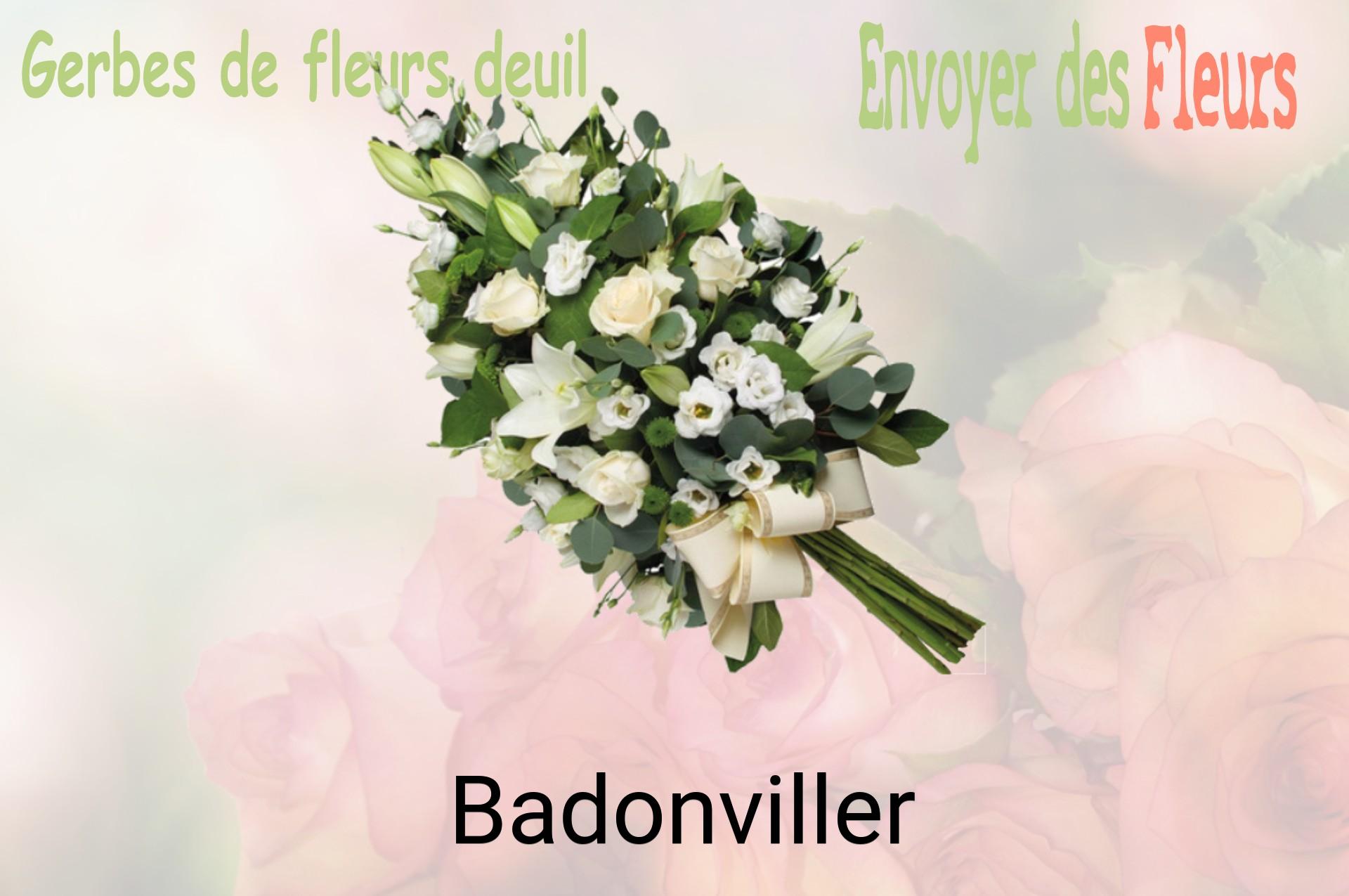 Gerbe de fleurs de deuil livrée à Badonviller